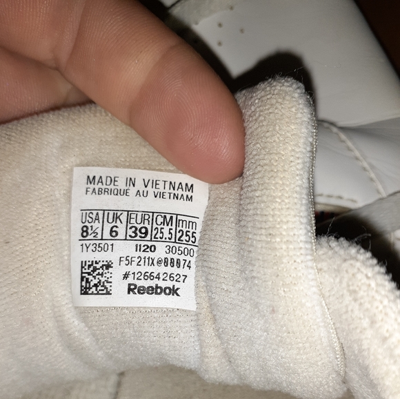 Reebok Classic White Princess Tennis Shoes - Picture 2 of 2